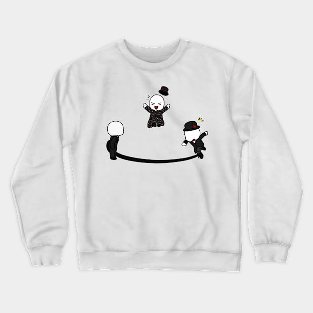 the slender brothers play with jump rope Crewneck Sweatshirt by LillyTheChibi